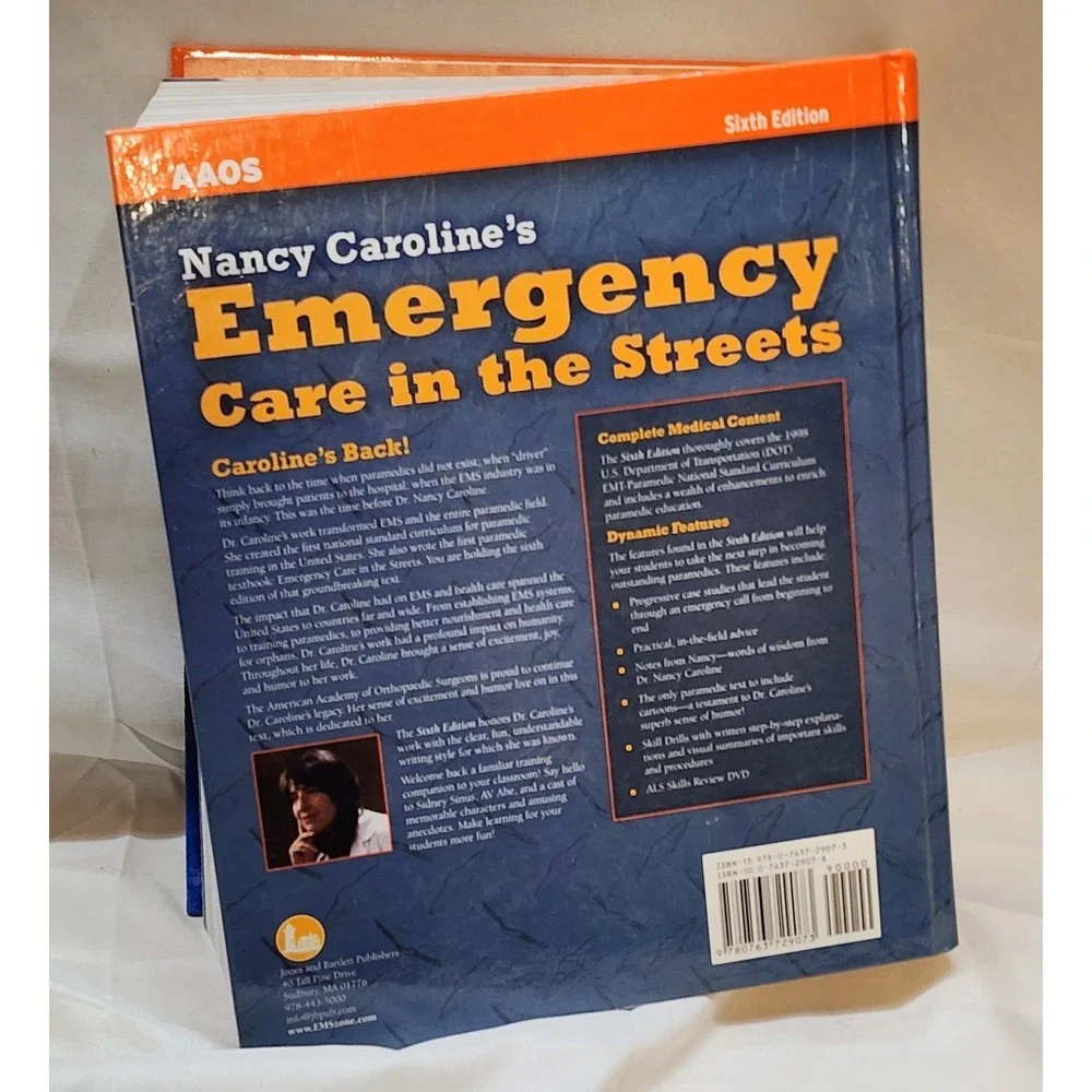 🔥Nancy Caroline's Emergency Care in the Streets Sixth Edition Hardcover Unused